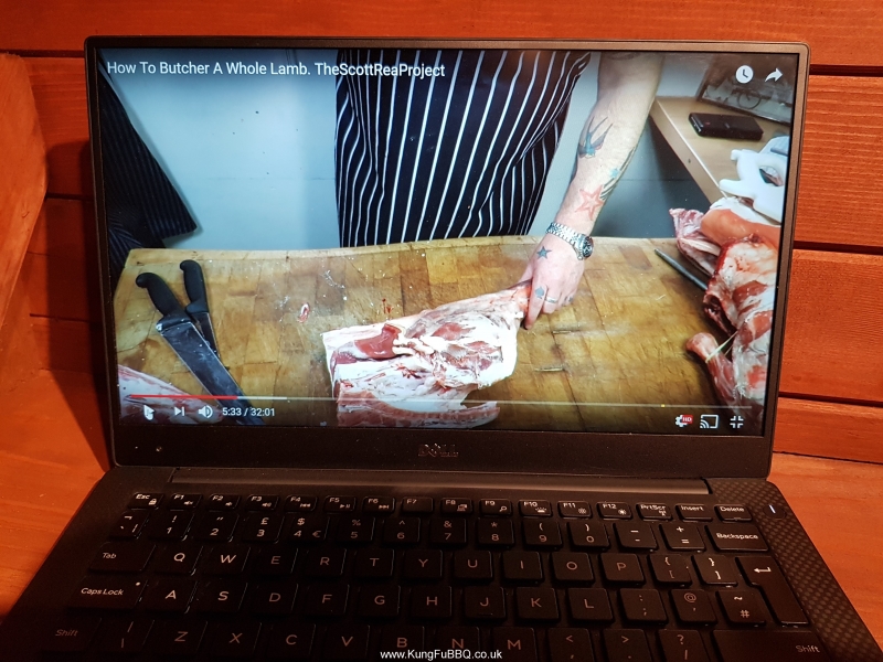 Butterfly leg of goat