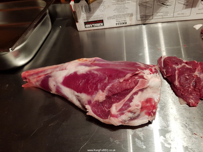 Butterfly leg of goat