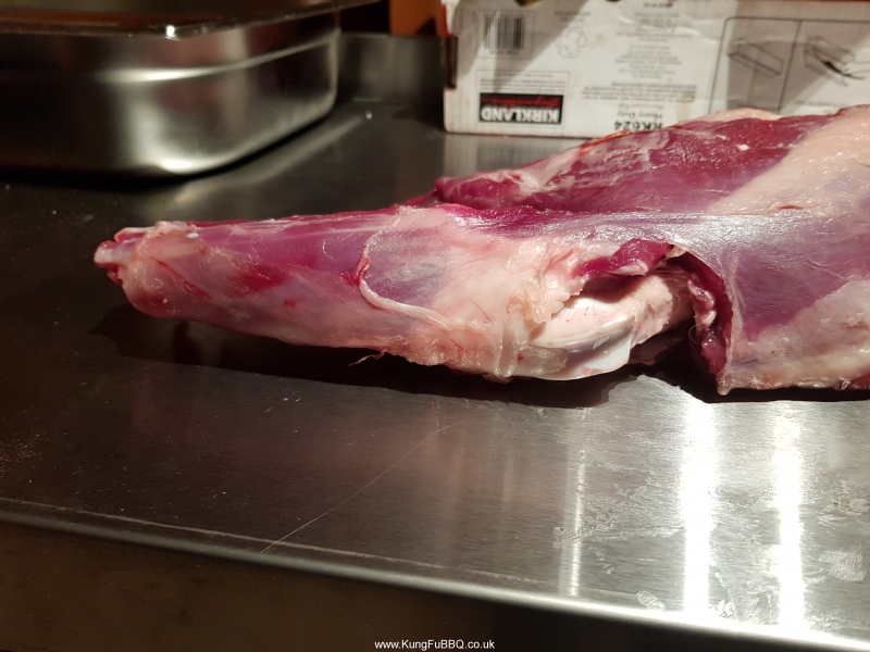 Butterfly leg of goat