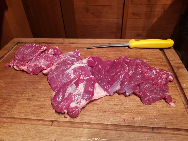 Butterfly leg of goat