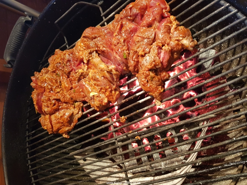 Butterfly leg of goat