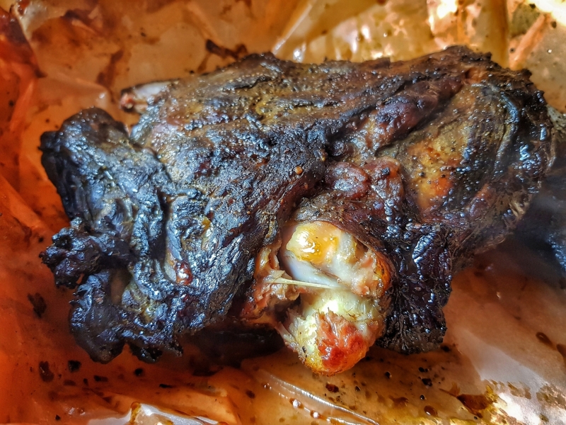 Smoked goat shoulder