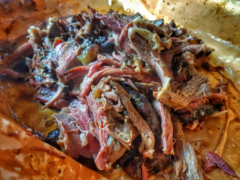 Smoked goat shoulder