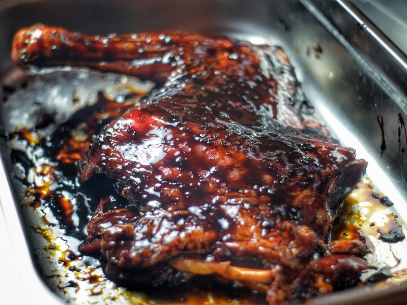 Smoked goat shoulder