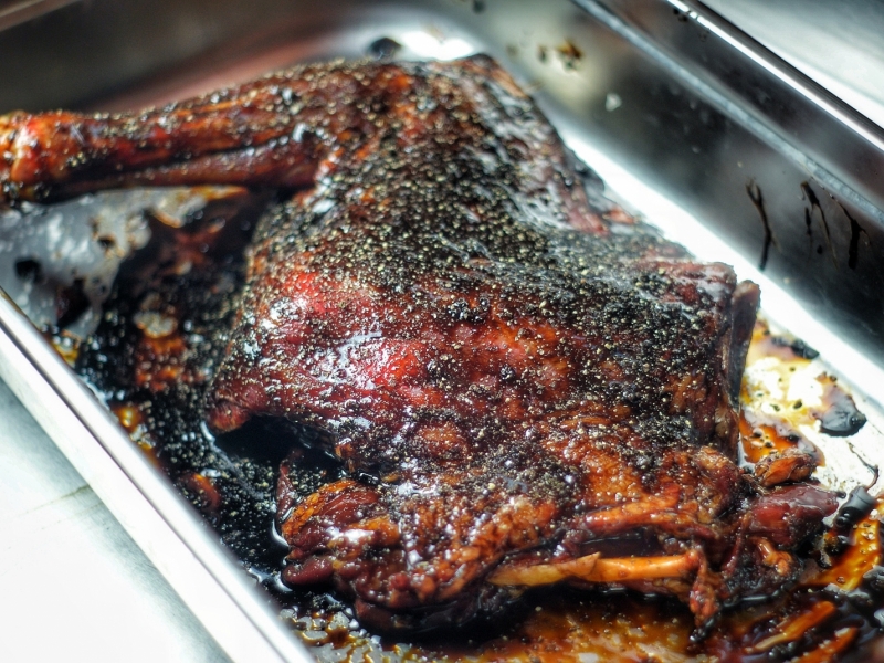 Smoked goat shoulder