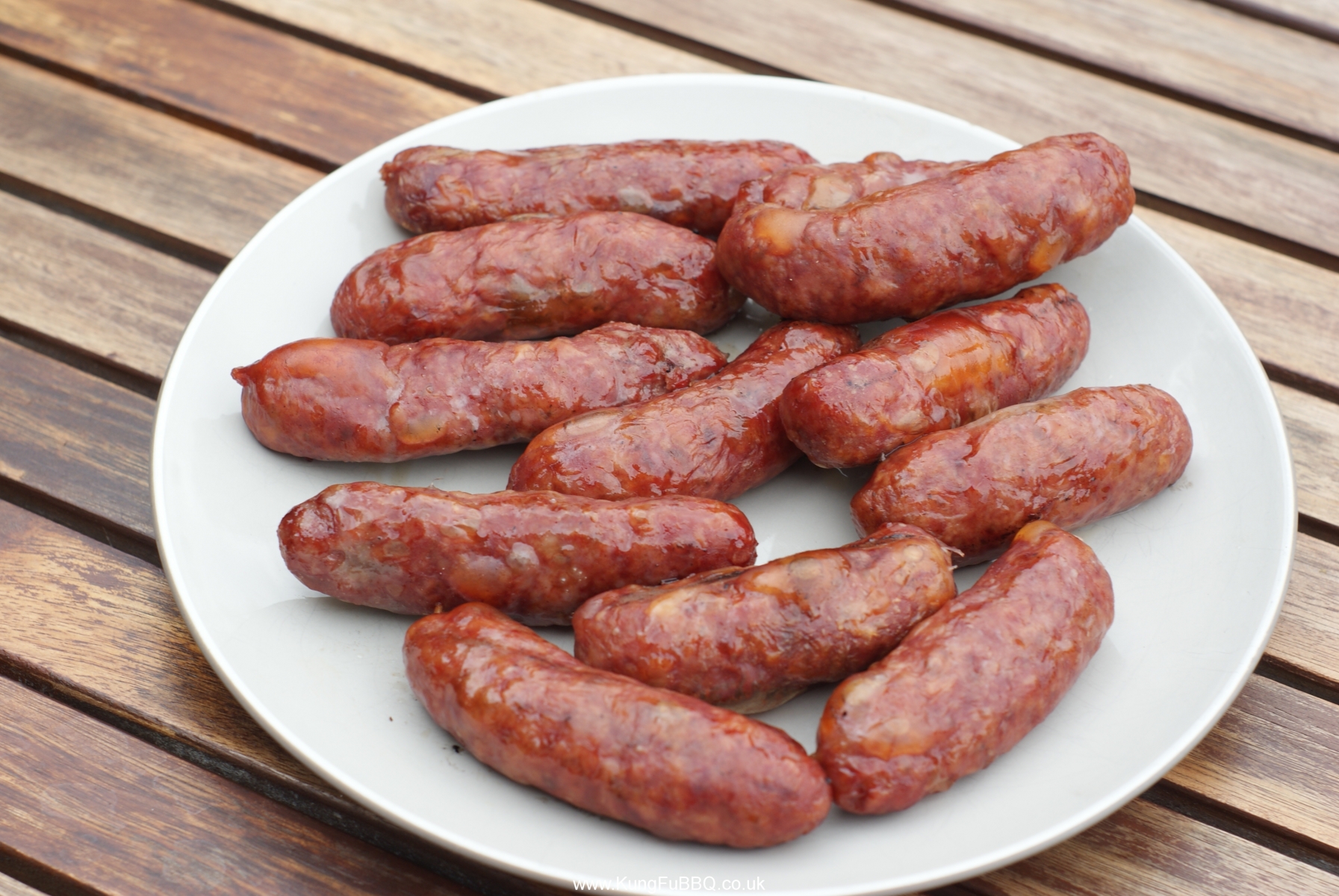 BBQ63/17 Oak Smoked Hot Links KungFuBBQ