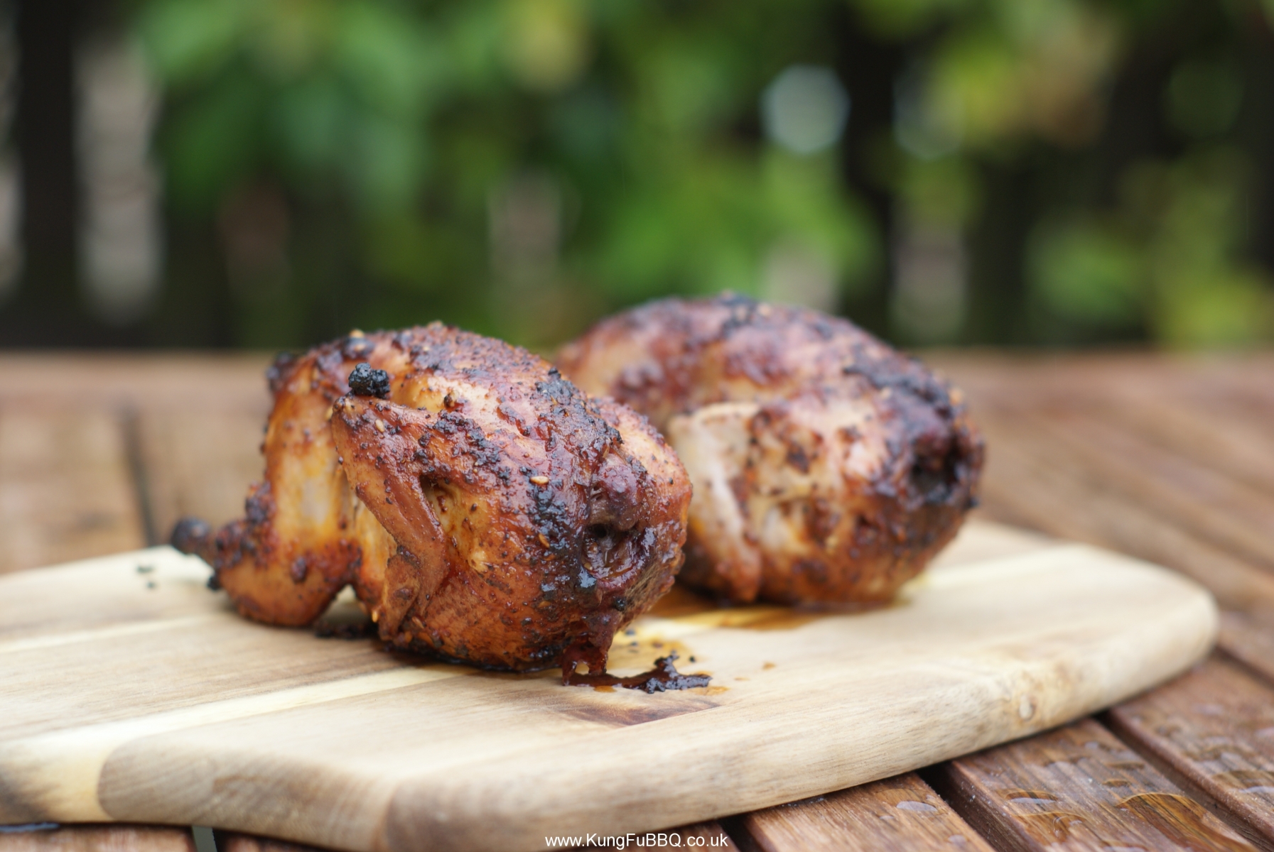 BBQ65/17 Rotisserie Quail with rubs! KungFuBBQ