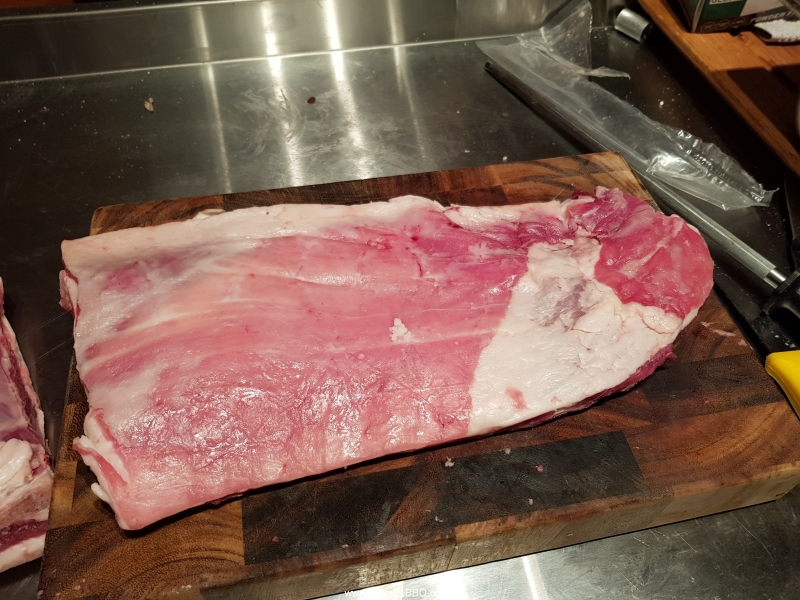 butchery, half a goat