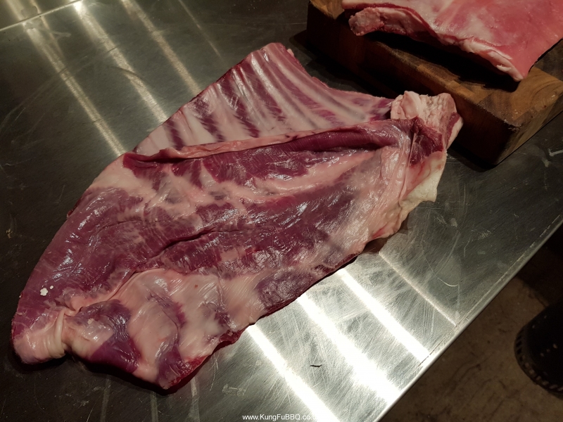 butchery, half a goat
