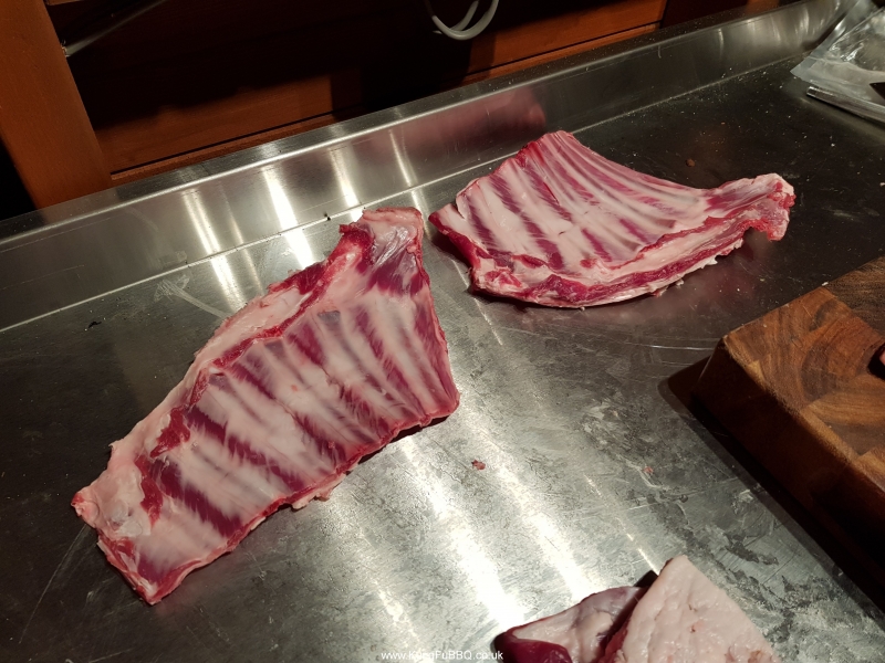 butchery, half a goat