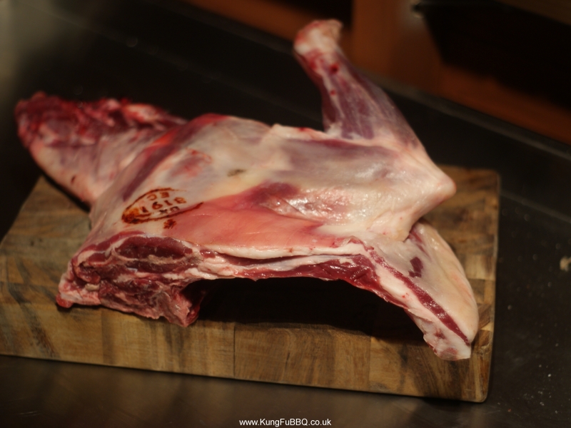 butchery, half a goat