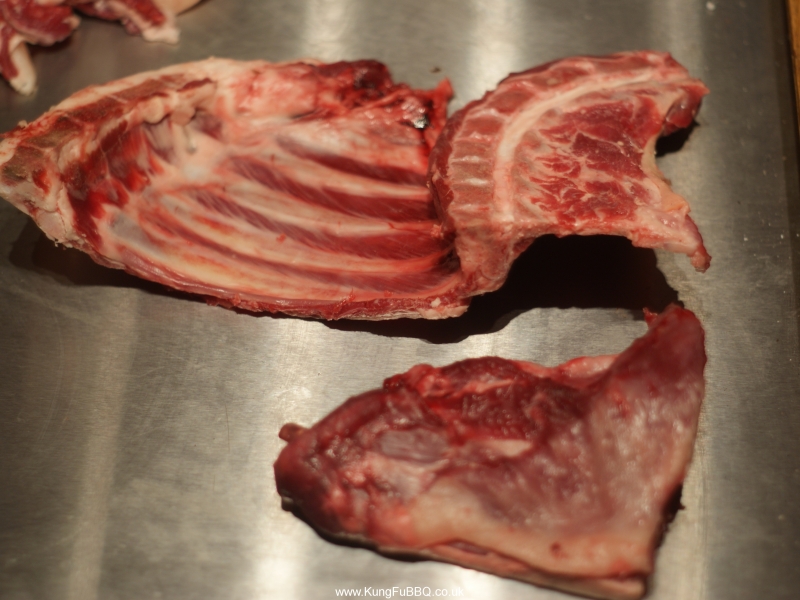 butchery, half a goat